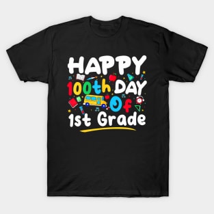 100 Days Of School Teacher 100Th Day Of 1St Grade T-Shirt